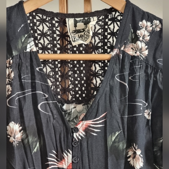 Jaase | Women's Maxi 3/4 Sleeve Dress | Floral print | Ruffle | Size S - Picture 2 of 11